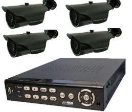 H.264 dvr s 4db kamera akcis szett